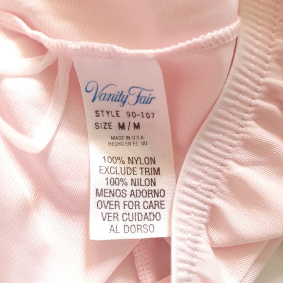 Vintage Vanity Fair Set of 2 Pairs Nylon Pajama Pants Pink Green Size M - Picture 4 of 13